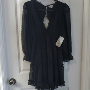 Justify Black Long Sleeve Dress